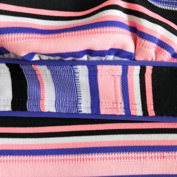 Nike Striped Halter Swim Top Sz 10 - Picture 3 of 7